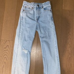 H&M high-rise straight jeans